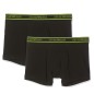 PACK DE 2 BOXERS CORE LOGOBAND NOIR CEINTURE JAUNE FLUO 9A717 - EMPORIO ARMANI