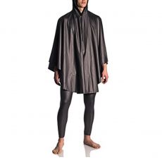 CAPE / PONCHO A CAPUCHE NOIR M510  - MANSTORE