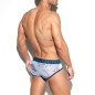 SLIP FUSION FLEURI BLANC UN508 - ES COLLECTION