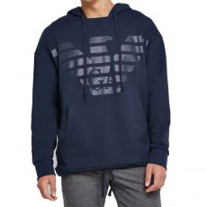 SWEAT D’INTERIEUR TERRY MEGALOGO A CAPUCHE MARINE 9A560 - ARMANI