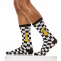 PAIRE DE CHAUSSETTES HAUTES CHESS NOIR/BLANC XS1917- MODUS VIVENDI