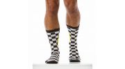 PAIRE DE CHAUSSETTES HAUTES CHESS NOIR/BLANC XS1917- MODUS VIVENDI