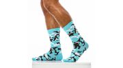PAIRE DE CHAUSSETTES HAUTES CAMO TURQUOISE XS1919- MODUS VIVENDI