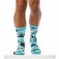 PAIRE DE CHAUSSETTES HAUTES CAMO TURQUOISE XS1919- MODUS VIVENDI