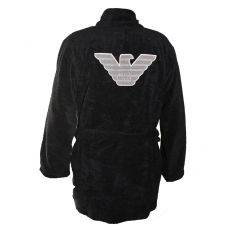 PEIGNOIR SPONGE LOGO EAGLE NOIR 111883 9A591 EMPORIO ARMANI