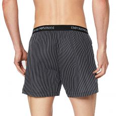 CALECON YARN DYED WOVEN NOIR/BLANC 9A576 - ARMANI