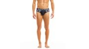 SLIP JEANS CARREAUX MARINE/BLEU 12913  - MODUS VIVENDI