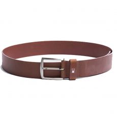 CEINTURE DENTON EN CUIR  DE VACHETTE MARRON  - TOMMY HILFIGER