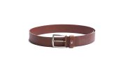 CEINTURE DENTON EN CUIR  DE VACHETTE MARRON  - TOMMY HILFIGER