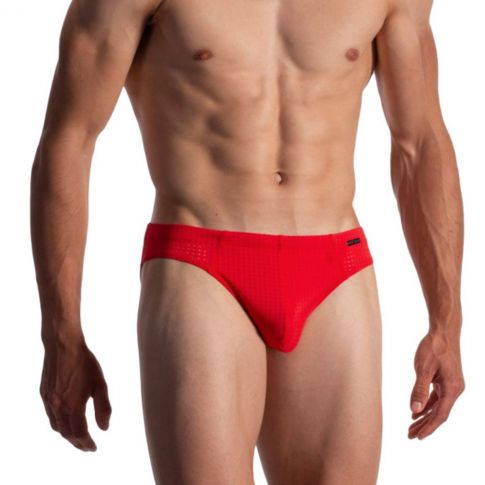 SLIP MICROFIBRE SPORTBRIEF ROUGE 1963 - OLAF BENZ