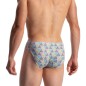SLIP GEOMETRIQUE COLORE SPORTBRIEF BLANC 1973 - OLAF BENZ