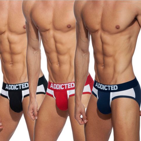 PACK DE 3 SLIPS COMBI MESH AD845 - ADDICTED PACK DE 3 SLIPS COMBI MESH AD845 - ADDICTED