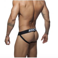 JOCK STRAP PUSH UP EN MESH NOIR AD773 - ADDICTED