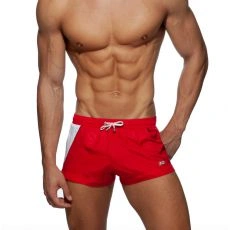 SHORT DE BAIN RACING SIDE ROUGE ADS232 - ADDICTED
