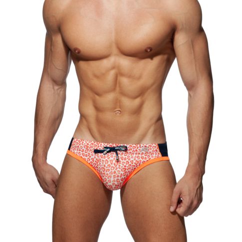 SLIP DE BAIN LEOPARD MARINE ADS242 - ADDICTED SLIP DE BAIN LEOPARD MARINE ADS242 - ADDICTED