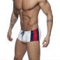 BOXER DE BAIN STRIPES BASIC BLANC ADS212 - ADDICTED
