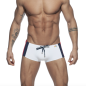 BOXER DE BAIN STRIPES BASIC BLANC ADS212 - ADDICTED