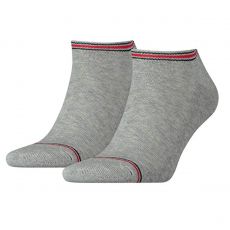 PACK DE 2 CHAUSSETTES INVISIBLES GRIS ICONIC SPORT - TOMMY HILFIGER