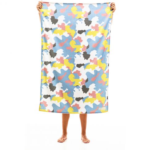 SERVIETTE DE PLAGE CAMOUFLAGE BLANCHE - MODUS VIVENDI