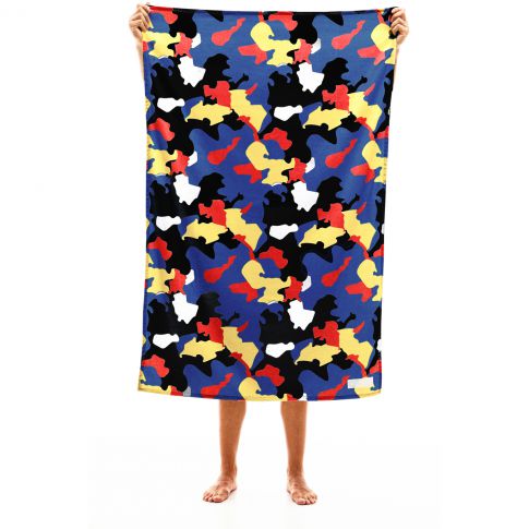 SERVIETTE DE PLAGE CAMOUFLAGE NOIRE - MODUS VIVENDI