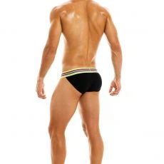 SLIP TANGA PEACE NOIR 04012  - MODUS VIVENDI