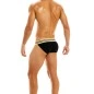 SLIP TANGA PEACE NOIR 04012  - MODUS VIVENDI