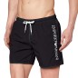 SHORT DE BAIN EMBROIDERY LOGO NOIR - ARMANI