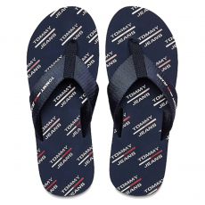 CLAQUETTES / TONGS A MOTIFS BLEU M00451  - TOMMY HILFIGER 