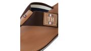 CLAQUETTES / TONGS ELEVATED A MONOGRAMME MARRON  M02692 - TOMMY HILFIGER 