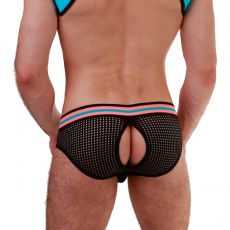 SLIP BOTTOMLESS EN MESH NOIR 91684-182 - BARCODE