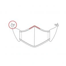 MASQUE DE PROTECTION FLEET ADMIRAL RIKER ROSE - BARCODE