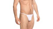 STRING DE BAIN STRIPTEASE BLANC MY11X - L'HOMME INVISIBLE