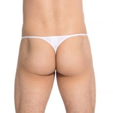 STRING DE BAIN STRIPTEASE BLANC MY11X - L'HOMME INVISIBLE