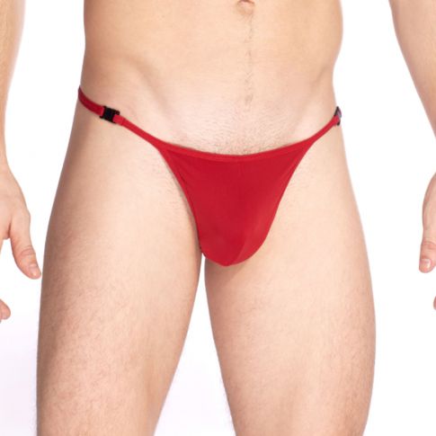 STRING DE BAIN STRIPTEASE ROUGE MY11X - L'HOMME INVISIBLE