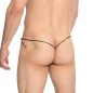 STRING DE BAIN BEACH BOOTY NOIR BA225- L'HOMME INVISIBLE