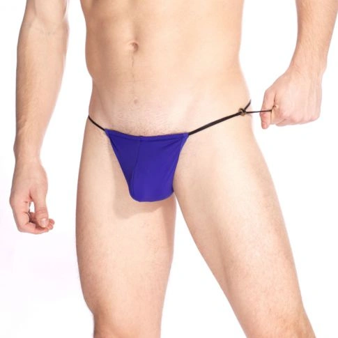 STRING DE BAIN BEACH BOOTY MARINE BA225- L'HOMME INVISIBLE
