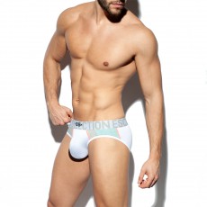SLIP KANSAS BRIEF BLANC UN412 - ES COLLECTION