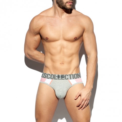SLIP KANSAS BRIEF GRIS UN412 - ES COLLECTION SLIP KANSAS BRIEF GRIS UN412 - ES COLLECTION