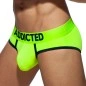 SLIP DE BAIN COCKRING C-THROUGH JAUNE FLUO AD917 - ADDICTED