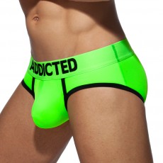 SLIP DE BAIN COCKRING C-THROUGH VERT FLUO AD917 - ADDICTED