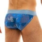 SLIP TANGA BRIEF TRAPPED CAMO BLEU 11012  - MODUS VIVENDI