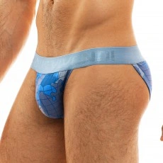 SLIP TANGA BRIEF TRAPPED CAMO BLEU 11012  - MODUS VIVENDI