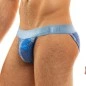 SLIP TANGA BRIEF TRAPPED CAMO BLEU 11012  - MODUS VIVENDI