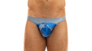 SLIP LOW CUT BRIEF TRAPPED CAMO BLEU 11013  - MODUS VIVENDI