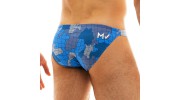 SLIP LOW CUT BRIEF TRAPPED CAMO BLEU 11013  - MODUS VIVENDI