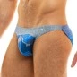 SLIP LOW CUT BRIEF TRAPPED CAMO BLEU 11013  - MODUS VIVENDI