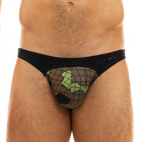 SLIP LOW CUT BRIEF TRAPPED CAMO KAKI 11013  - MODUS VIVENDI