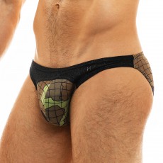 SLIP LOW CUT BRIEF TRAPPED CAMO KAKI 11013  - MODUS VIVENDI