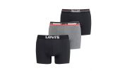 COFFRET DE 3 BOXERS LOGO BOXE NOIR/GRIS- LEVIS