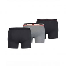 COFFRET DE 3 BOXERS LOGO BOXE NOIR/GRIS- LEVIS